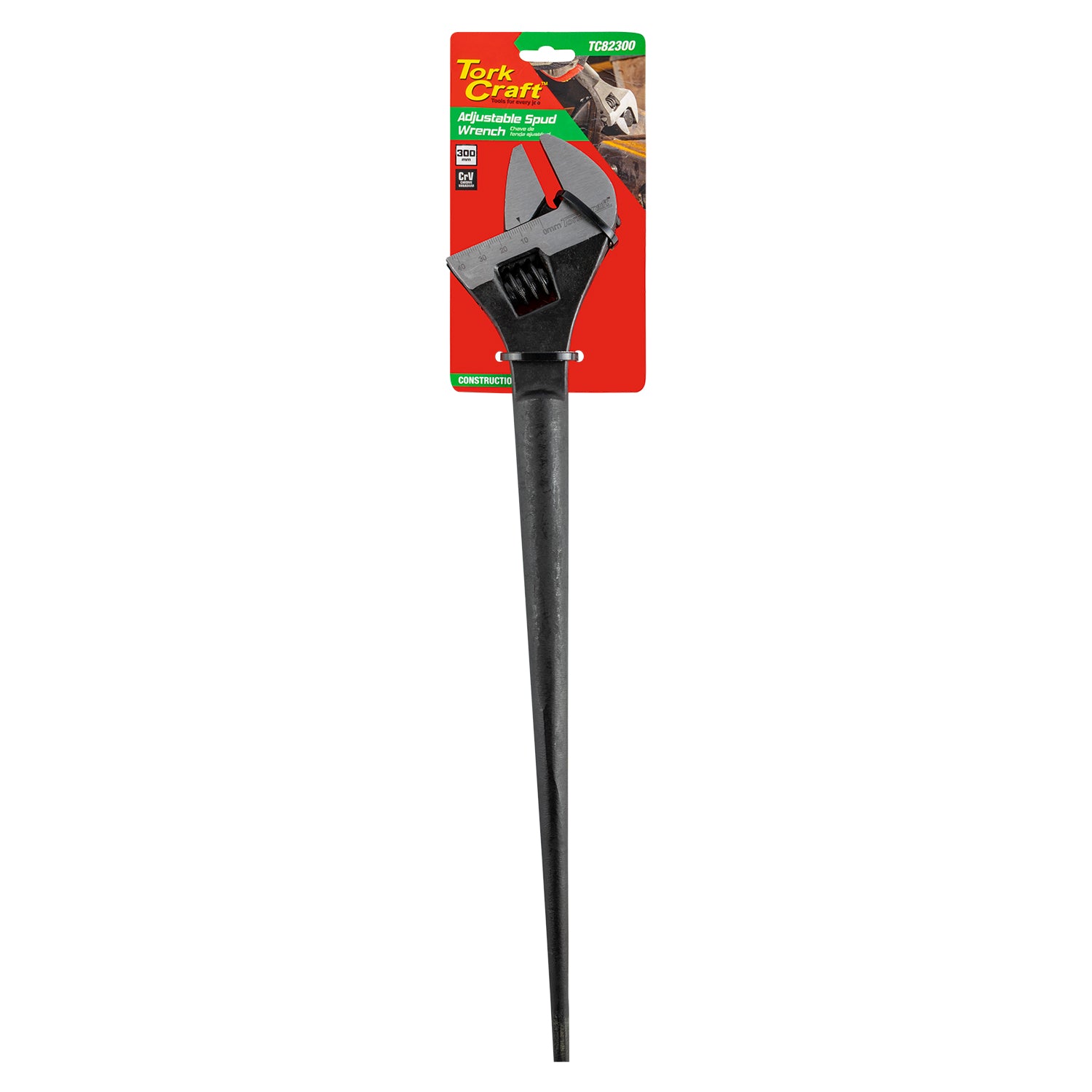 Tork Craft Adjustable Spud Wrench 300 Mm X 0 33 Mm Taper Handle Podger