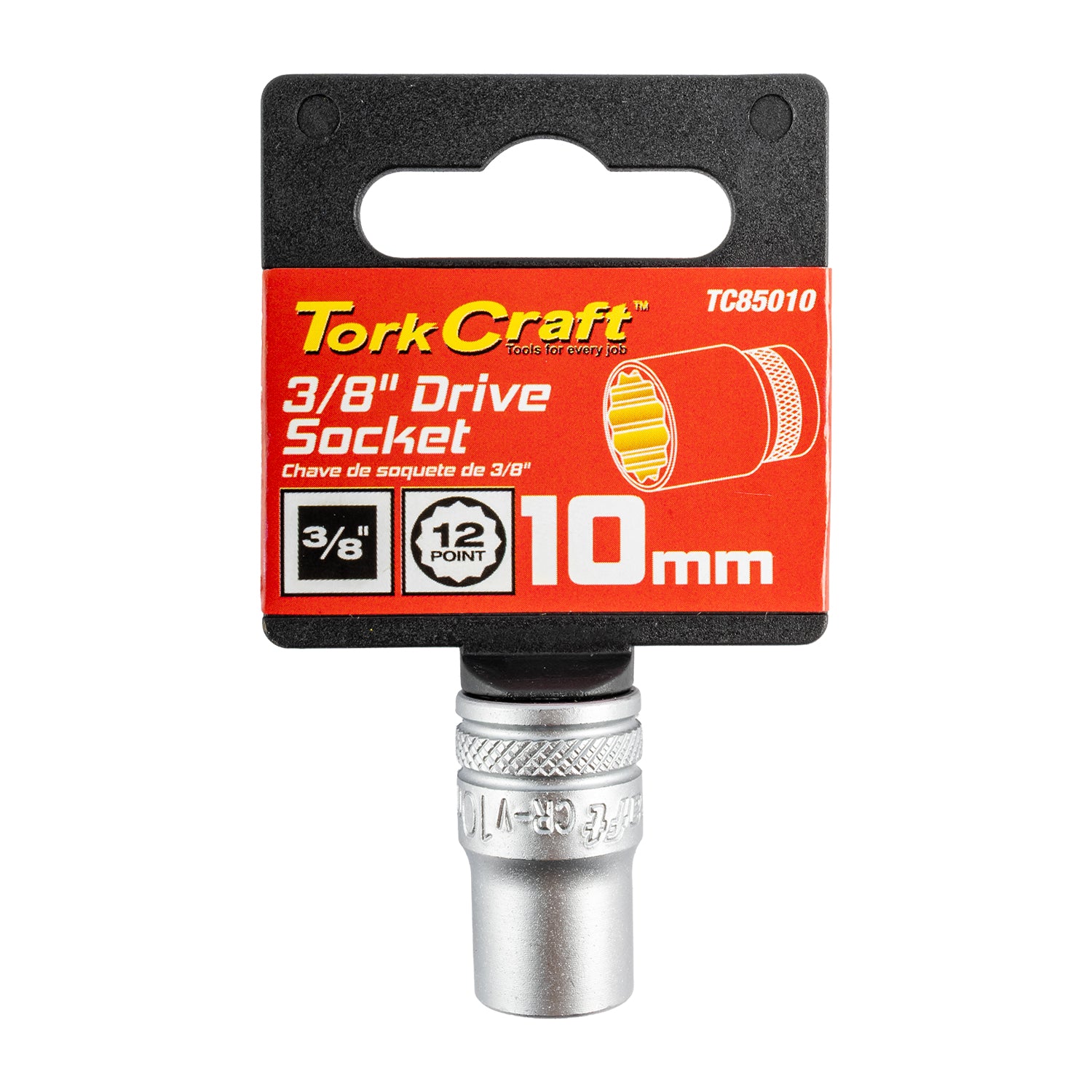 Tork Craft Socket 3/8'dr 10 Mm 12 Pt Crv