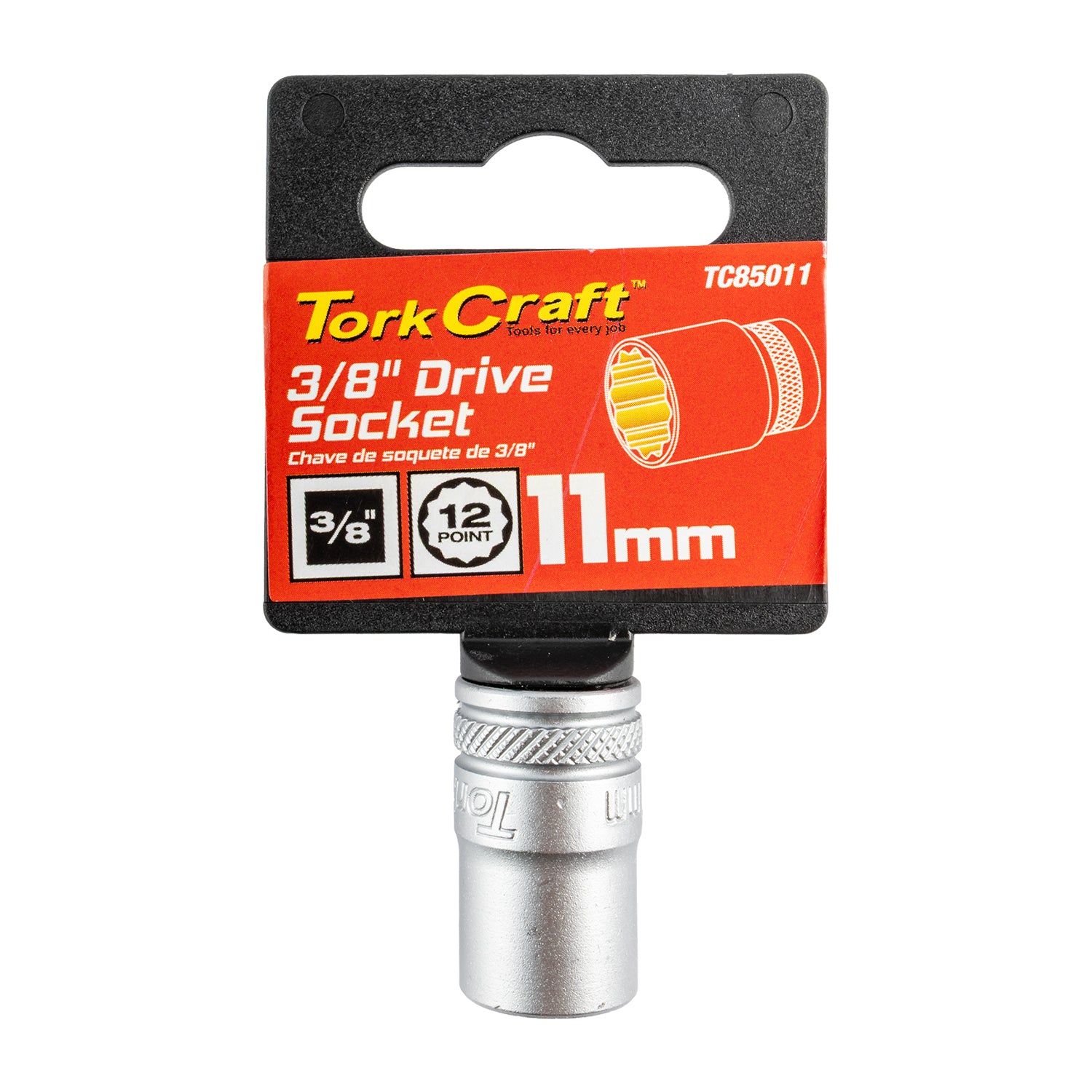 Tork Craft Socket 3/8'dr 11 Mm 12 Pt Crv