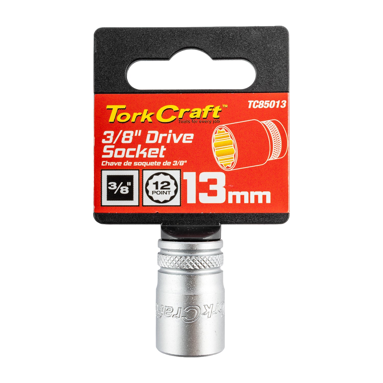 Tork Craft Socket 3/8'dr 13 Mm 12 Pt Crv