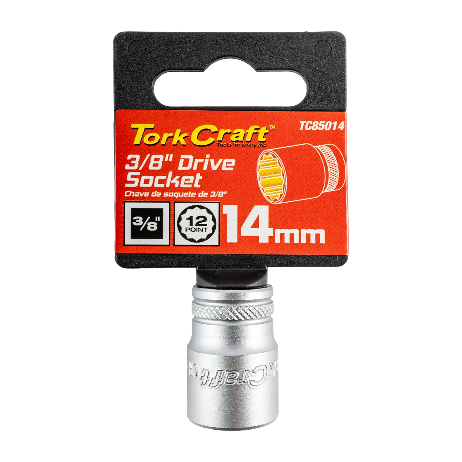 Tork Craft Socket 3/8'dr 14 Mm 12 Pt Crv