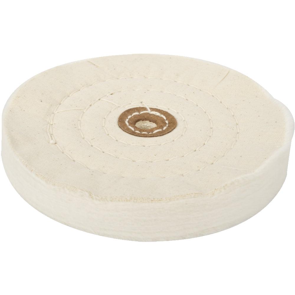 Buffing Pad Medium 150 Mm To Fit 12.5 Mm Arbor/Spindle White - Livestainable.co.za