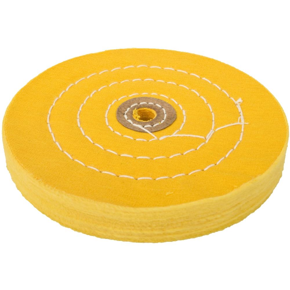 Buffing Pad Soft 150 Mm To Fit 12.5 Mm Arbor/Spindle Yellow - Livestainable.co.za