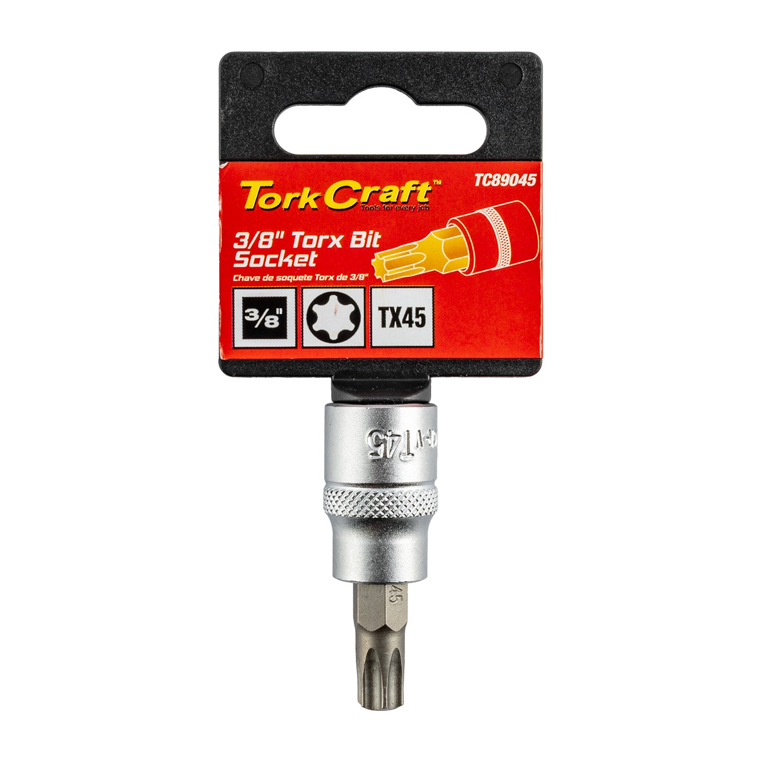 Tork Craft Socket Bit 3/8'dr Torx T45 S2