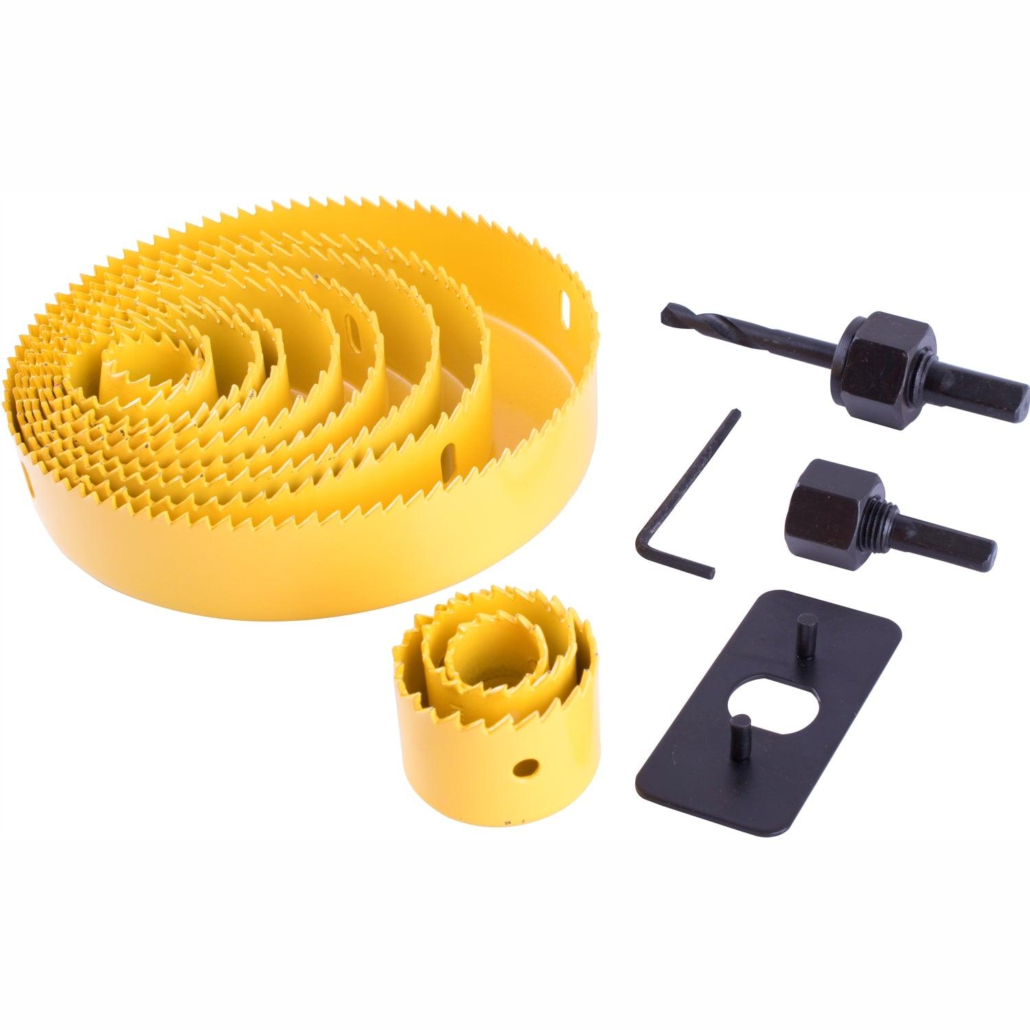 Hole Saw Set Carbon Steel 16 Pce 19 127mm - Livestainable.co.za