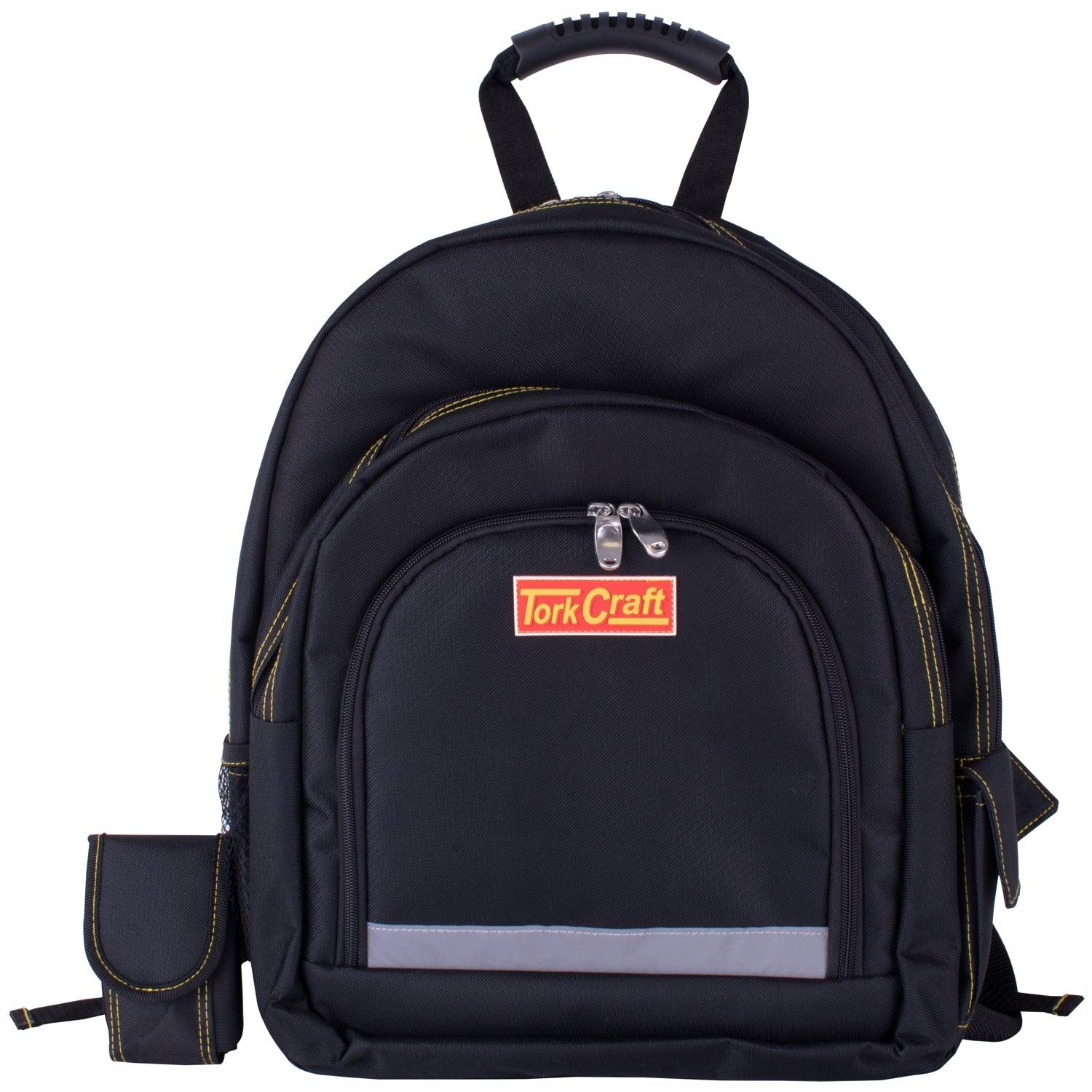 Tool & Laptop Backpack Black Rubber Feet 46 X 20 X 45 Cm Tork Craft - Livestainable.co.za
