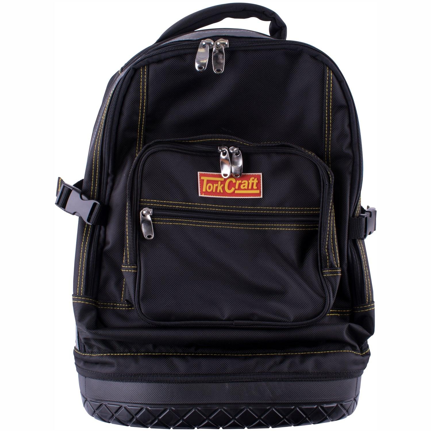 Tool Backpack Black With Rubber Base 65 X 20 X 40 Cm Tork Craft - Livestainable.co.za