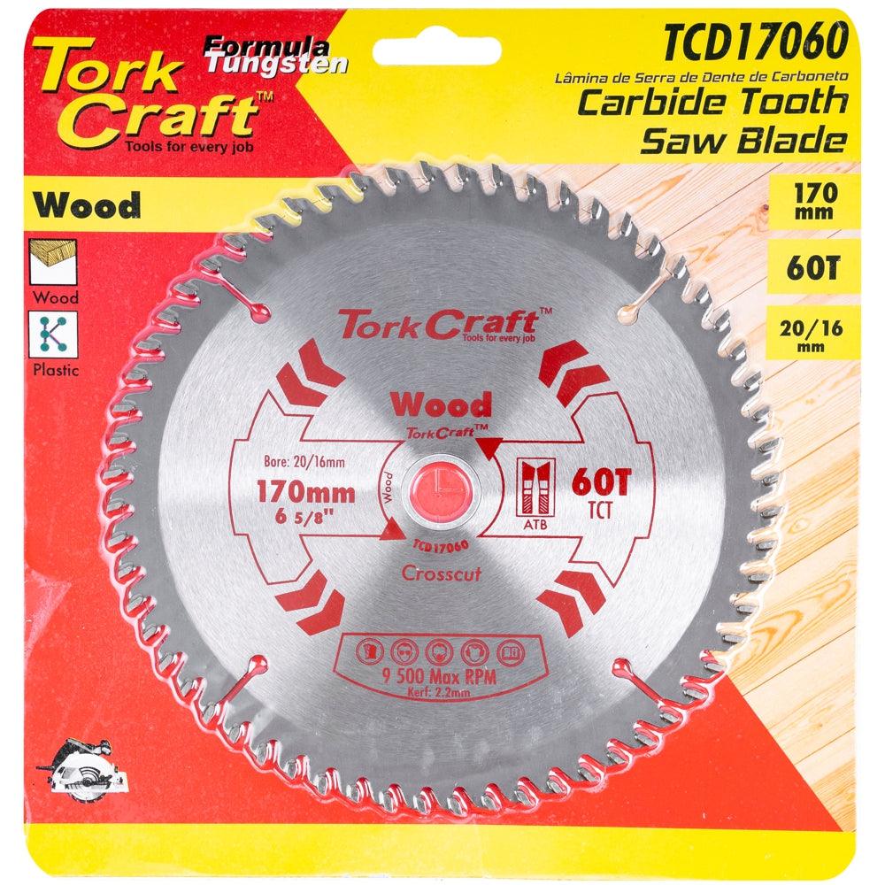 Blade Tct 170 X 60 T 20/16 General Purpose Cross Cut - Livestainable.co.za