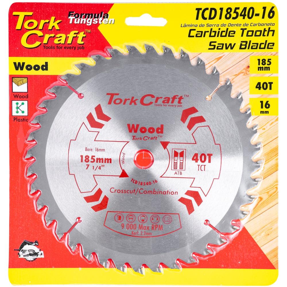 Blade Tct 185 X 40 T 16 Mm General Purpose Combination - Livestainable.co.za