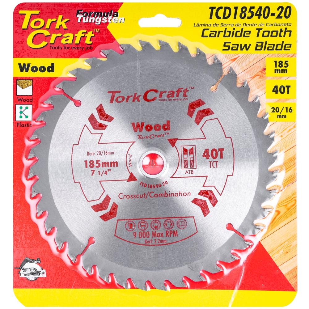 Blade Tct 185 X 40 T 20/16 General Purpose Combination - Livestainable.co.za