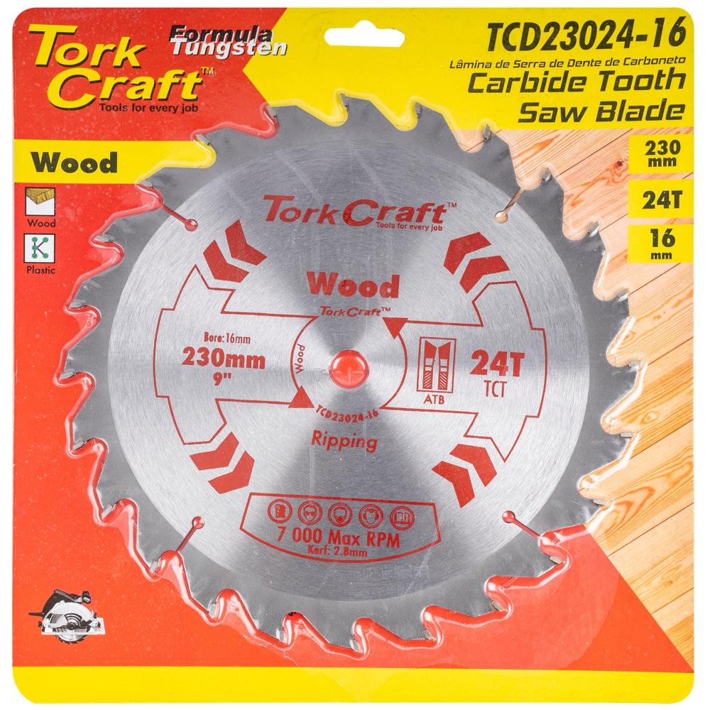 Blade Tct 230 X 24 T 16 Mm General Purpose Rip - Livestainable.co.za