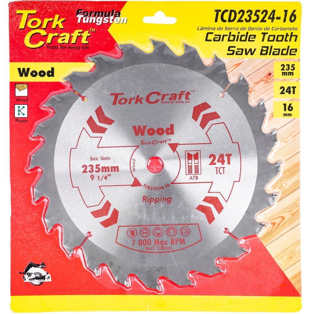 Blade Tct 235 X 24 T 16 Mm General Purpose Rip - Livestainable.co.za