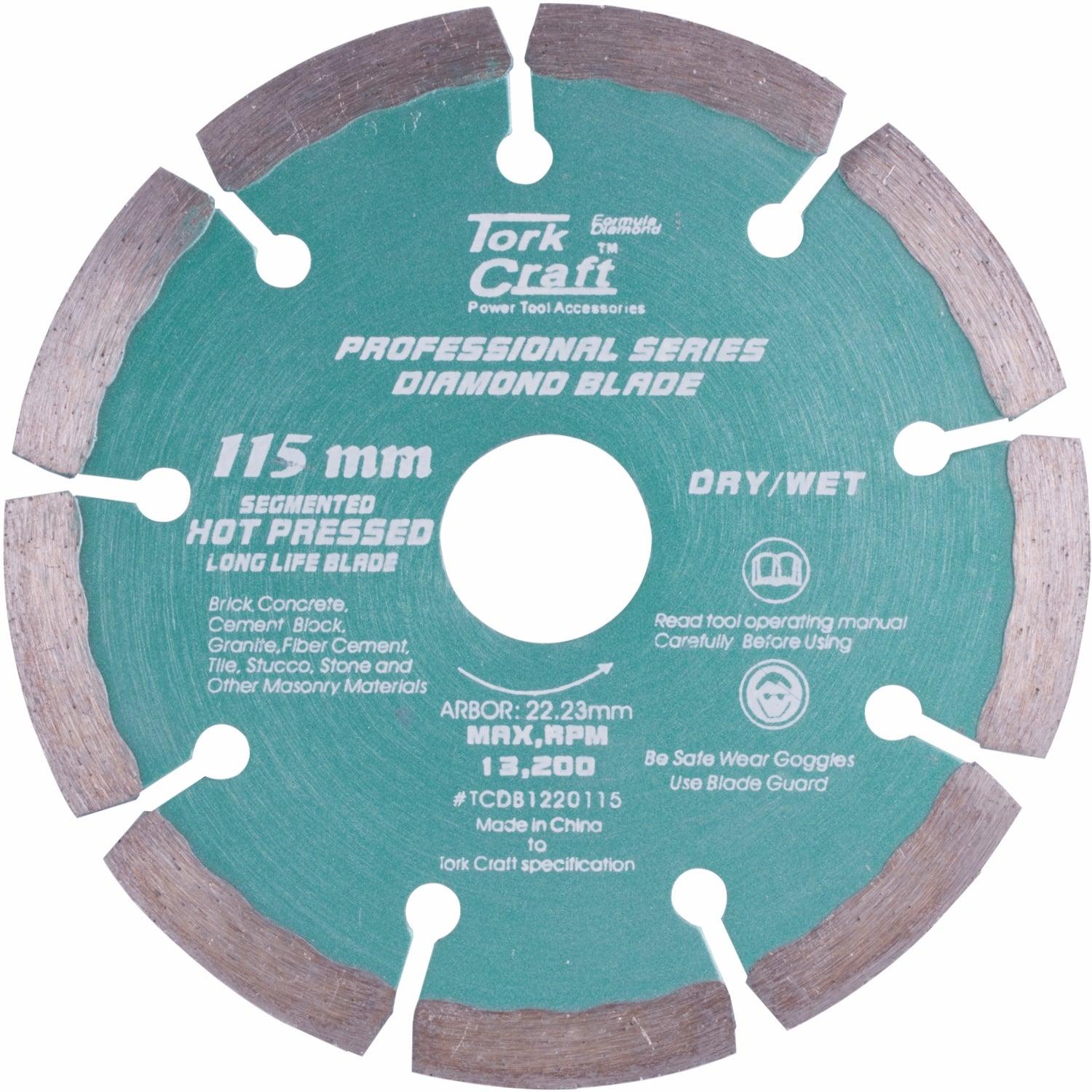 Diamond Blade 115 Mm Segmented Hot Pressed Contractor - Livestainable.co.za