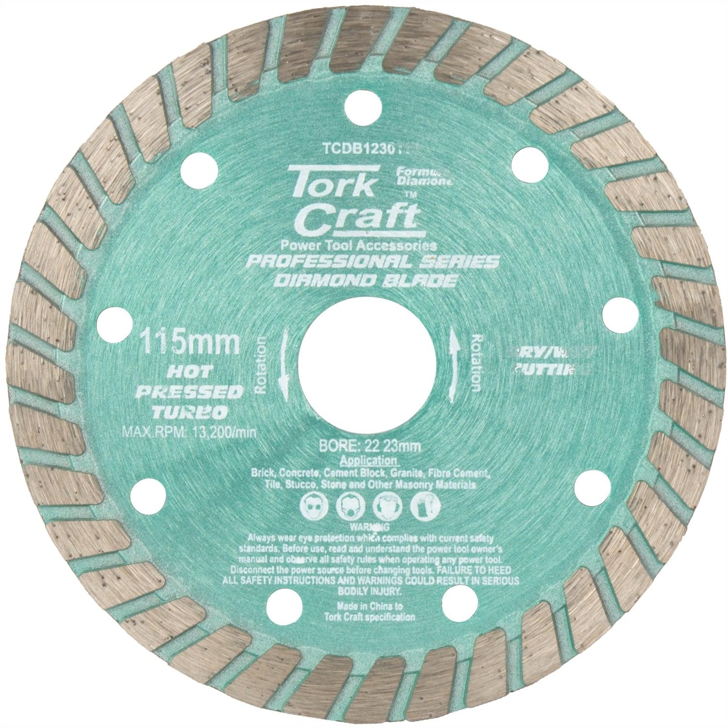 Diamond Blade 115 Mm Turbo Hot Pressed - Livestainable.co.za