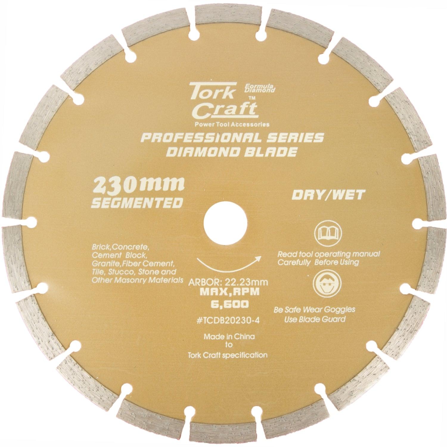 Diamond Blade 10 Mm Seg For Cutting Building Materials 230 Mm 22.23 - Livestainable.co.za