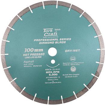 Diamond Blade 300 X 25.4 Mm Asphalt Hot Pressed Segmented Tar - Livestainable.co.za