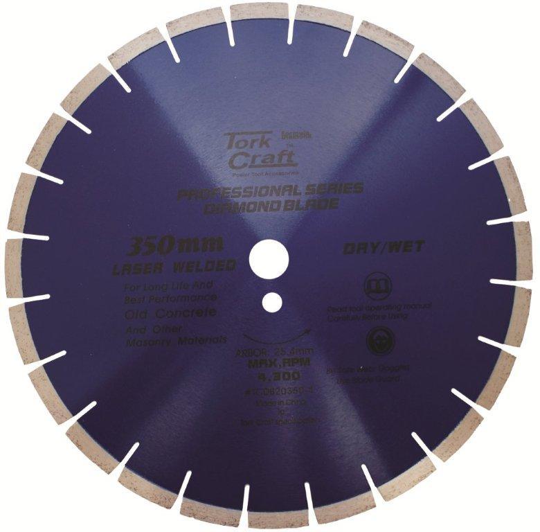 Diamond Blade 350x25.4 Mm Concrete Laser Welded Segmented - Livestainable.co.za