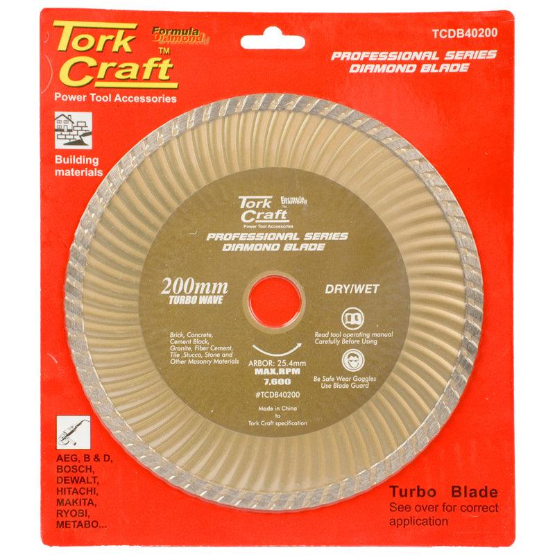 Diamond Blade 200 X25.4 Mm Turbo - Livestainable.co.za