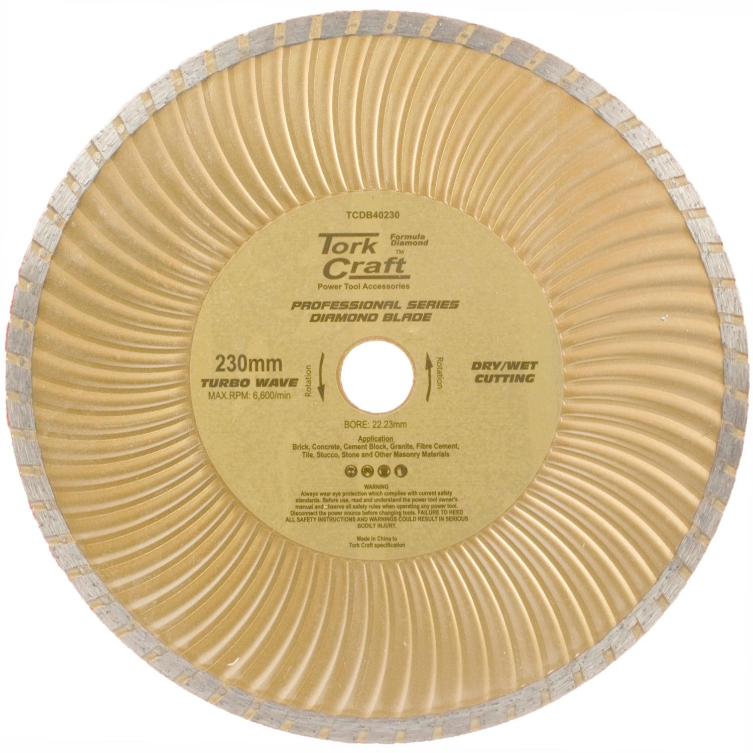 Diamond Blade 230 Mm Turbo Wave Profesional - Livestainable.co.za