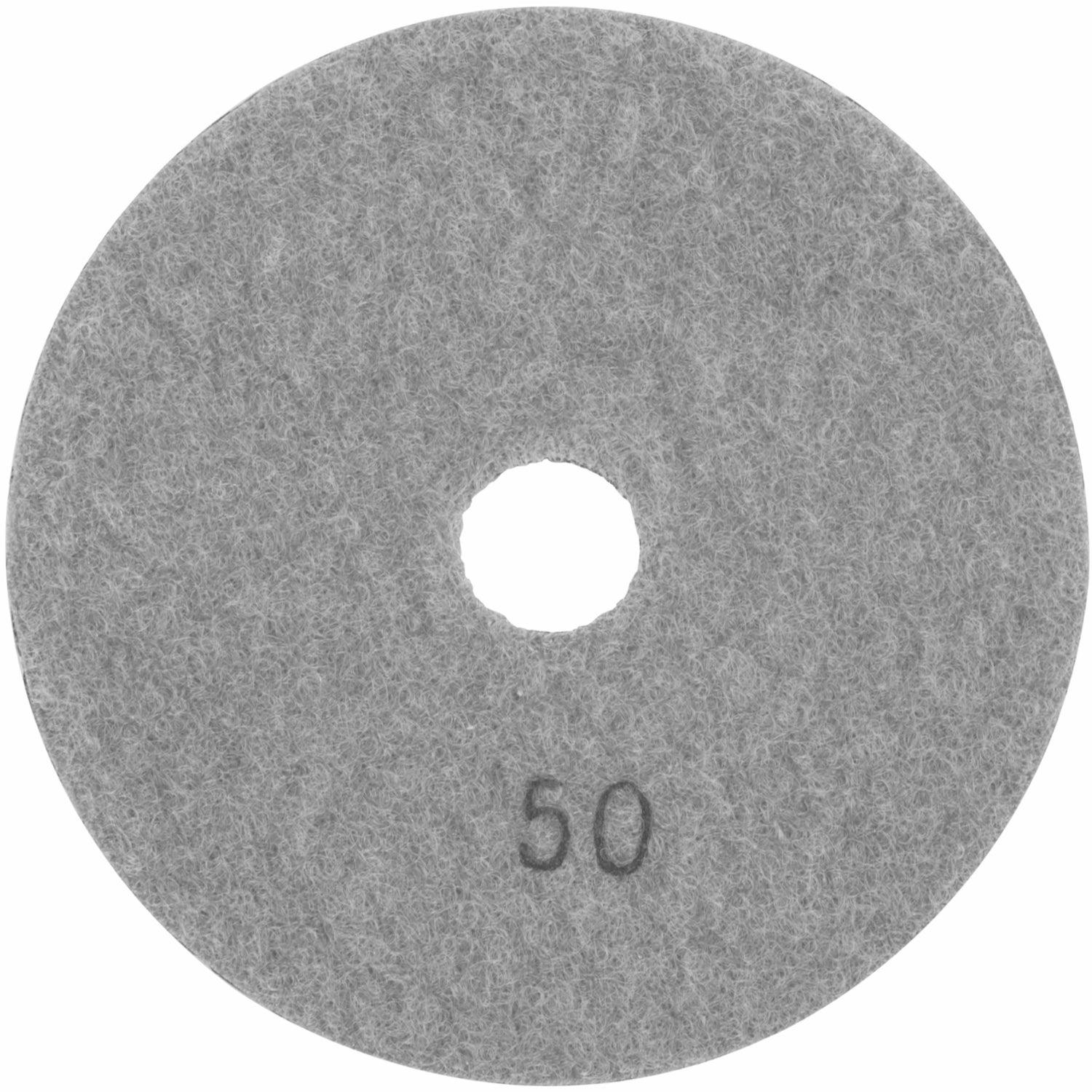 100 Mm Diamond Wet Polishing Pad 50 Grit Grey - Livestainable.co.za