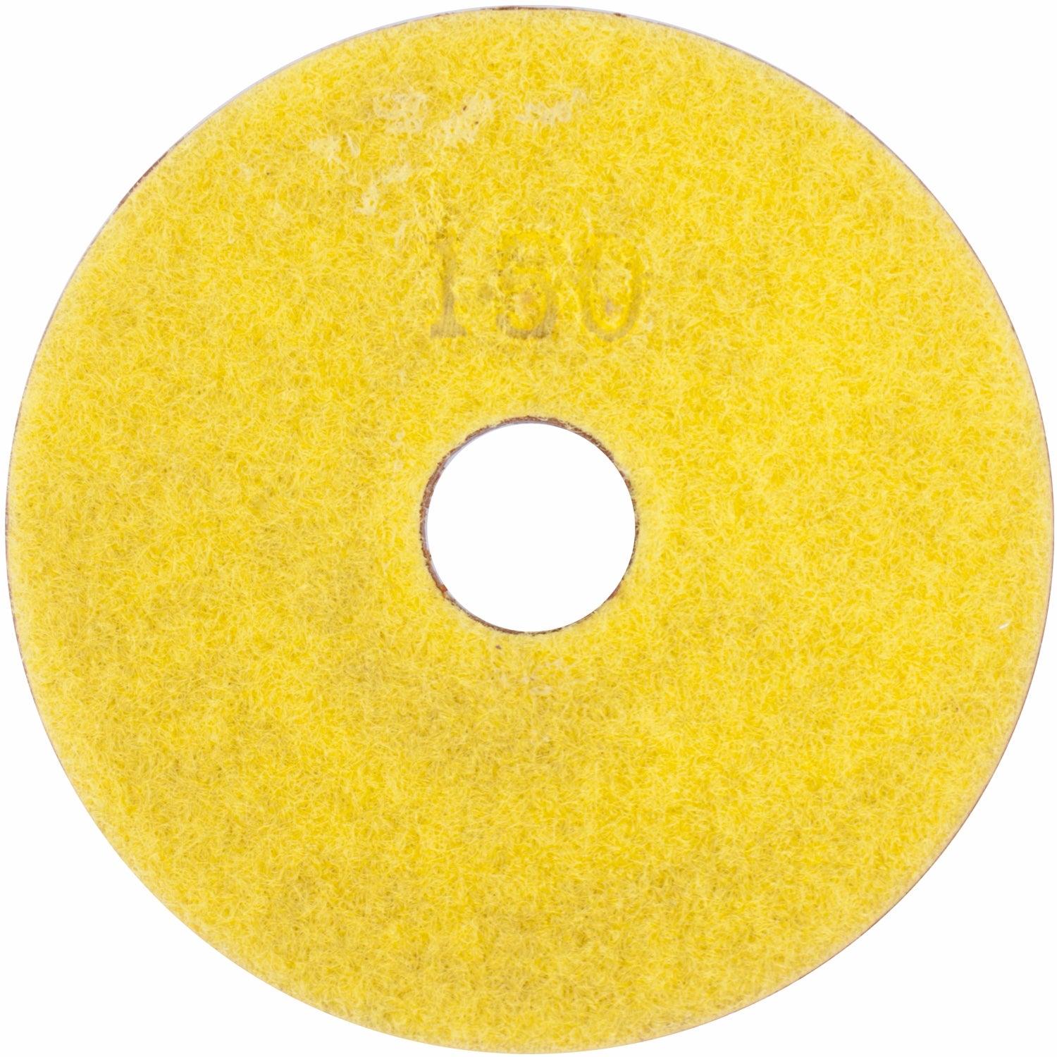 100 Mm Diamond Wet Polishing Pad 150 Grit Yellow - Livestainable.co.za