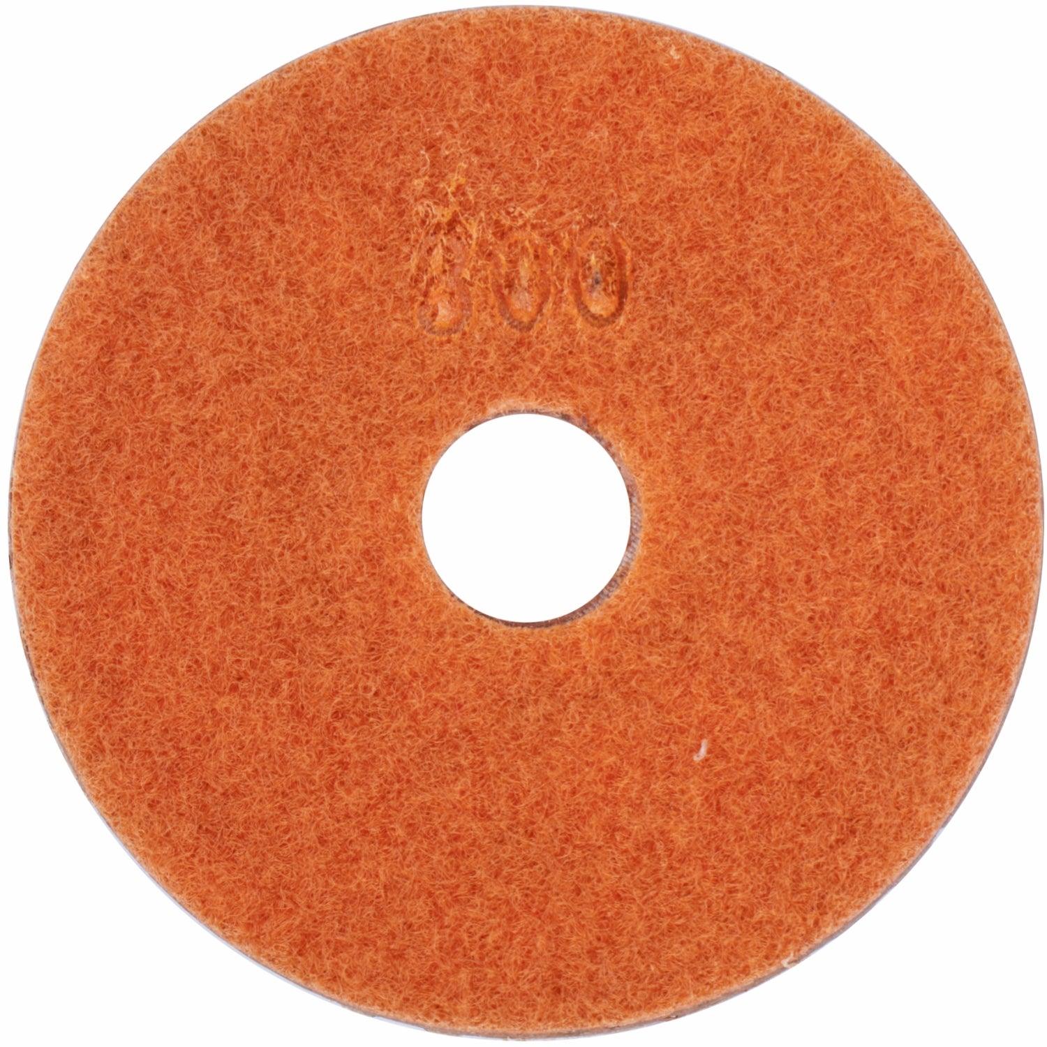 100 Mm Diamond Wet Polishing Pad 300 Grit Orange - Livestainable.co.za