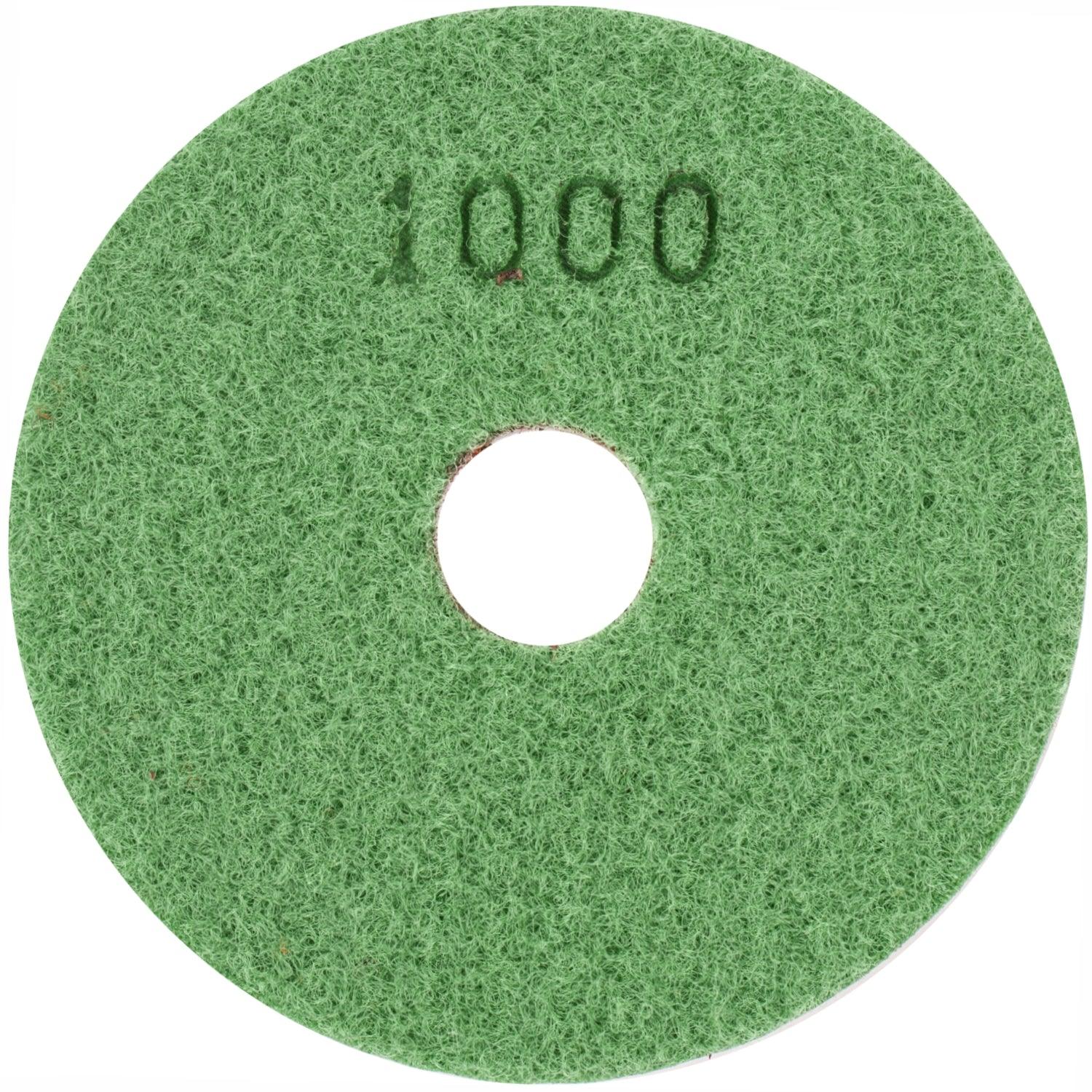 100 Mm Diamond Wet Polishing Pad 1000 Grit Dark Green - Livestainable.co.za