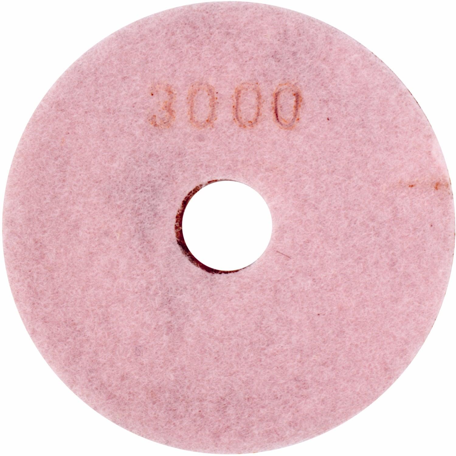 100 Mm Diamond Wet Polishing Pad 3000 Grit Pink - Livestainable.co.za