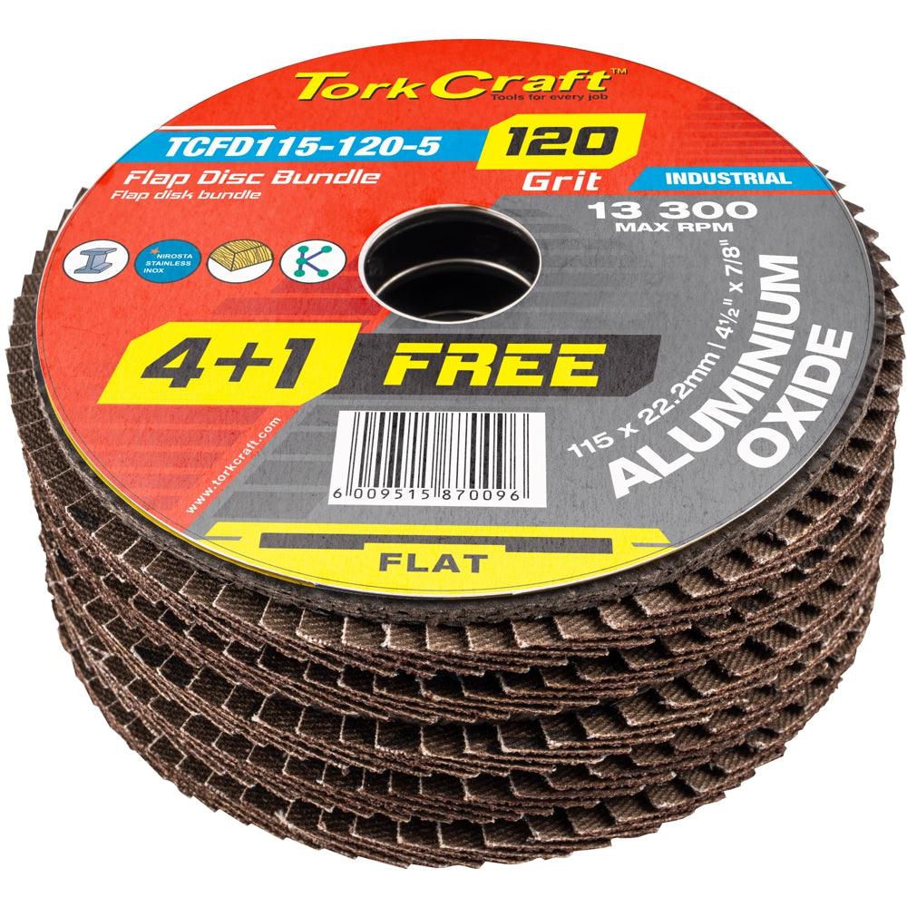 Flap Sanding Disc 115 Mm 120 Grit 4+1 Free A/O - Livestainable.co.za