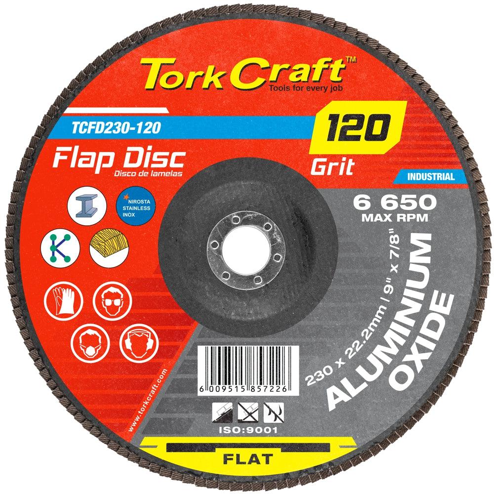 Flap Sanding Disc 230 Mm 120 Grit A/O - Livestainable.co.za