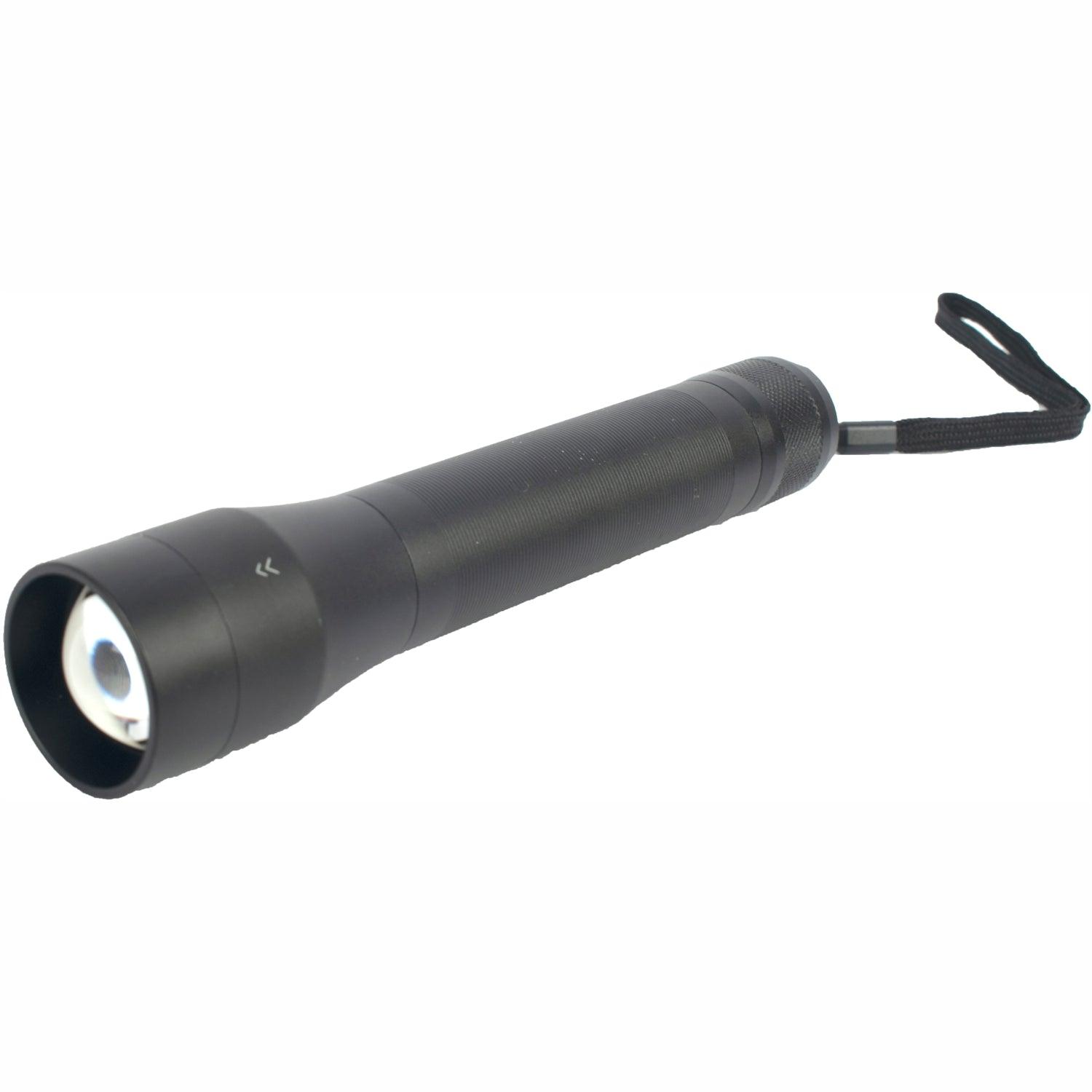 Torch Led Alum Focus Adj 600 Lm Blk Use 3 X C Cell Bat 3 Mode Flash Lig - Livestainable.co.za