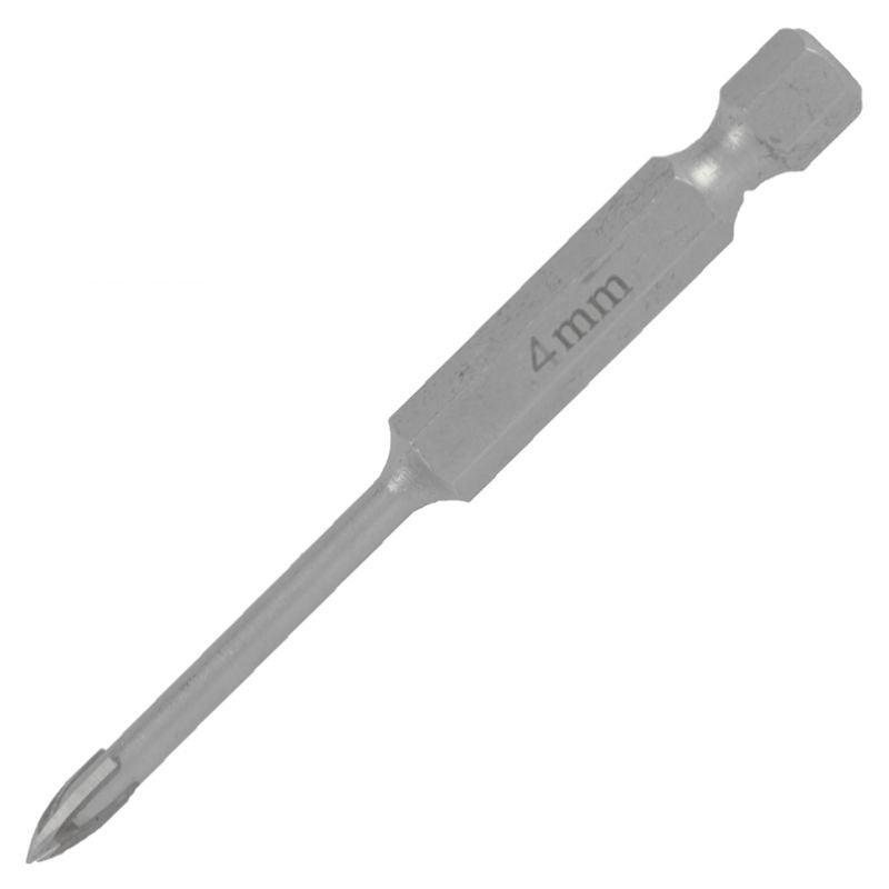 Glass & Tile Drill 4 Mm 4 Flute With Hex Shank - Livestainable.co.za