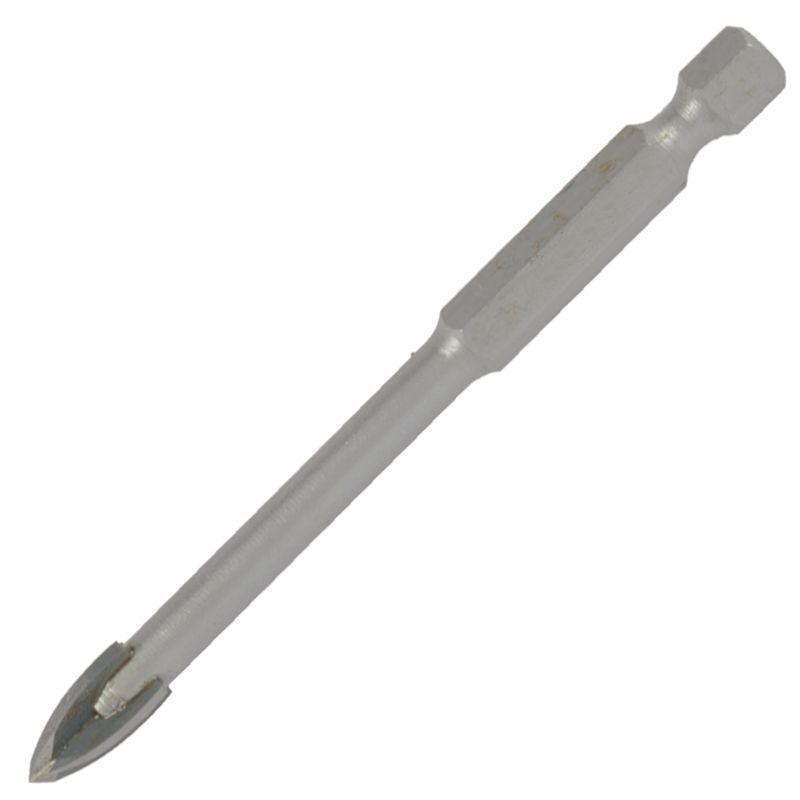 Glass & Tile Drill 10 Mm 4 Flute With Hex Shank - Livestainable.co.za