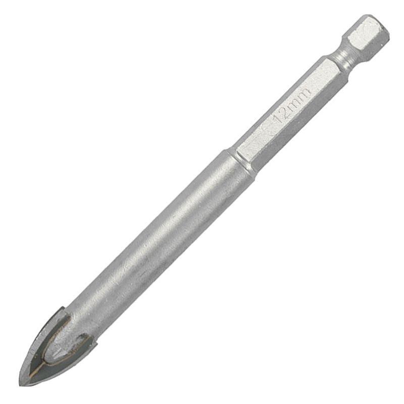 Glass & Tile Drill 12 Mm 4 Flute With Hex Shank - Livestainable.co.za
