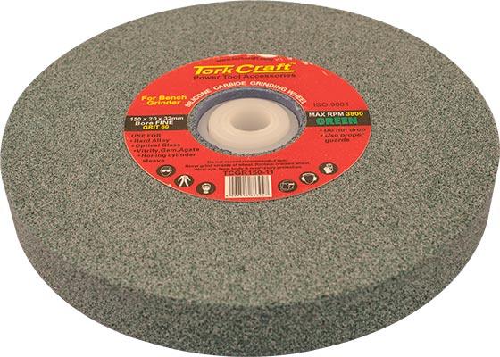 Grinding Wheel 150 X20 X32 Mm Bore 60 Gr W/Bushes For B/G Green - Livestainable.co.za