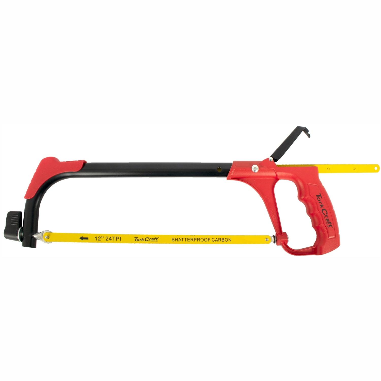 Aluminum Alloy Hacksaw Frame 300 Mm C/W 1 + 3 Free Blades Tork Craft - Livestainable.co.za