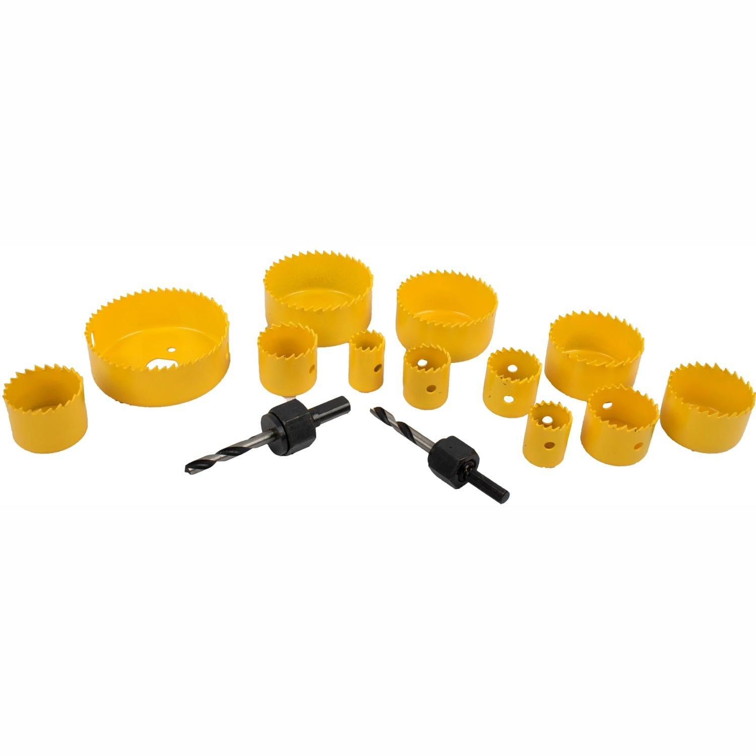 Hole Saw Set 15 Pce In Case Carbon Steel - Livestainable.co.za
