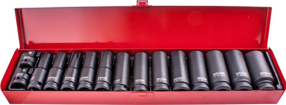 15 Pc 1/2' Dr Imp Socket Set(10 27 + 2 X Adaptors 3/8 X1/2 & 1/2 X3/8 ) - Livestainable.co.za