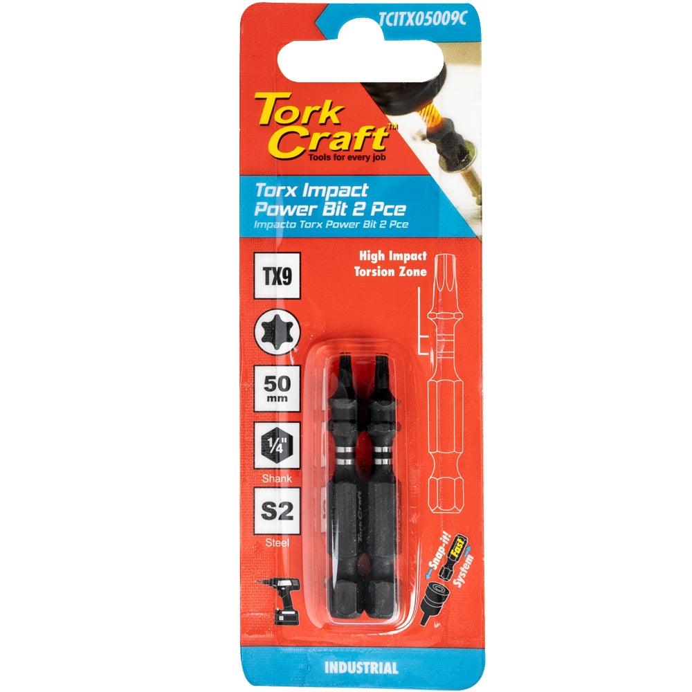 Torx Tx 9 Impact Power Bit 50 Mm 2 Pc Carded - Livestainable.co.za