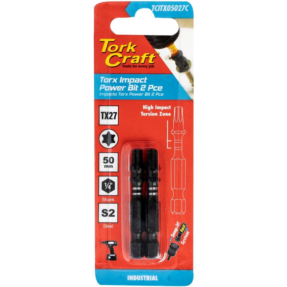 Torx Tx 27 Impact Power Bit 50 Mm 2 Pc Carded - Livestainable.co.za