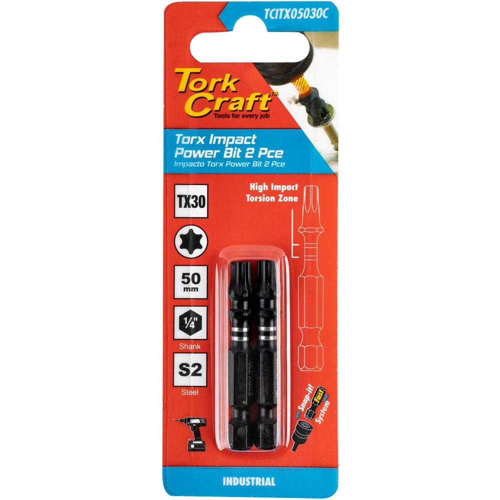 Torx Tx 30 Impact Power Bit 50 Mm 2 Pc Carded - Livestainable.co.za