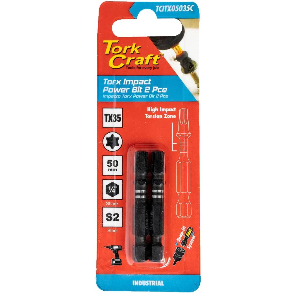 Torx Tx 35 Impact Power Bit 50 Mm 2 Pc Carded - Livestainable.co.za