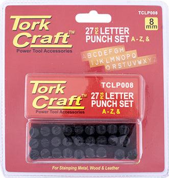 Letter Punch Set 8 Mm (A Z) Capital Black Finish - Livestainable.co.za