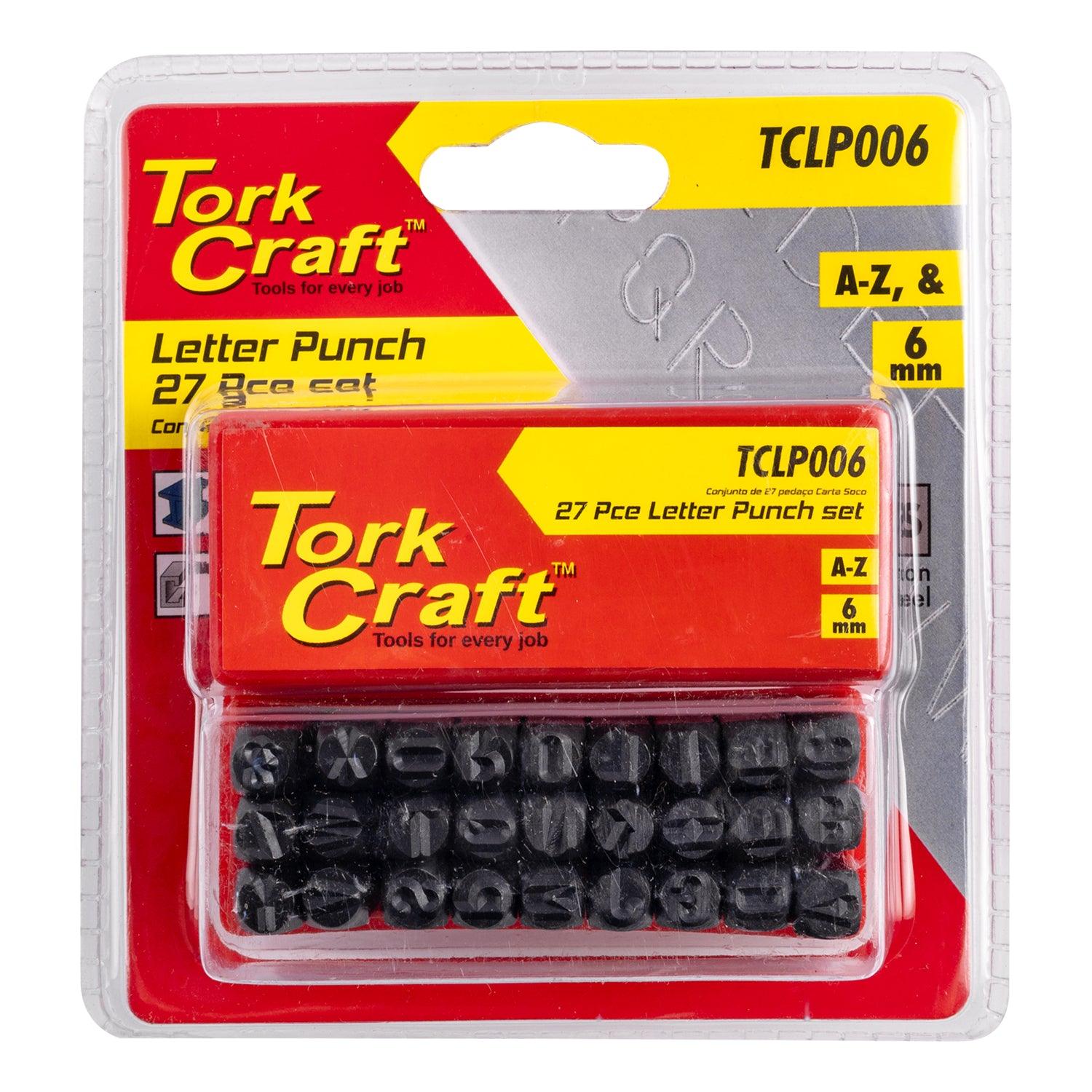 Letter Punch Set 6 Mm (A Z) Lower Case 27 Pc Black Finish - Livestainable.co.za