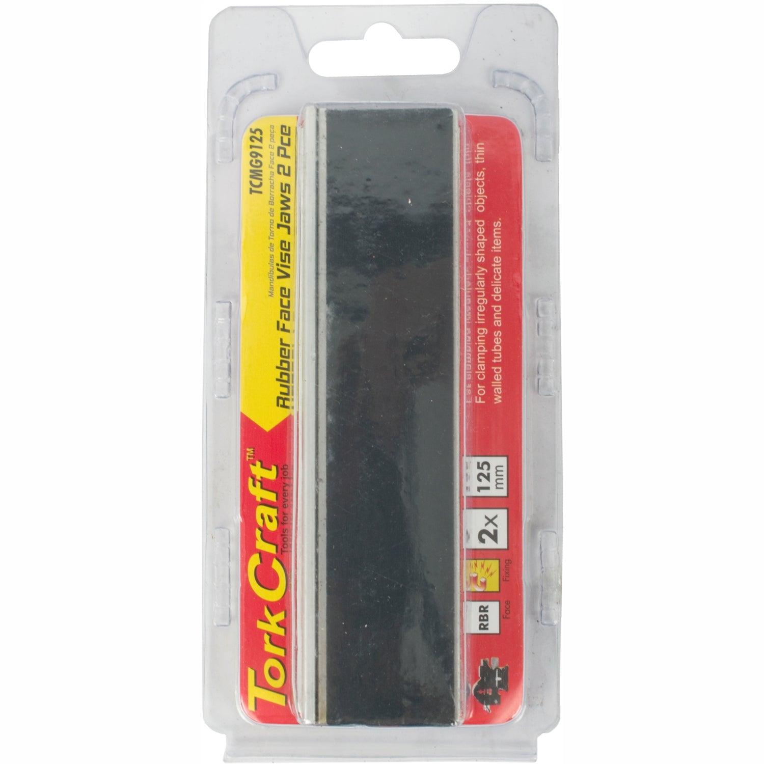 Vice Jaws Magnetic Alum. 125 Mm X 32 Mm 2 Pc Rubber Face - Livestainable.co.za