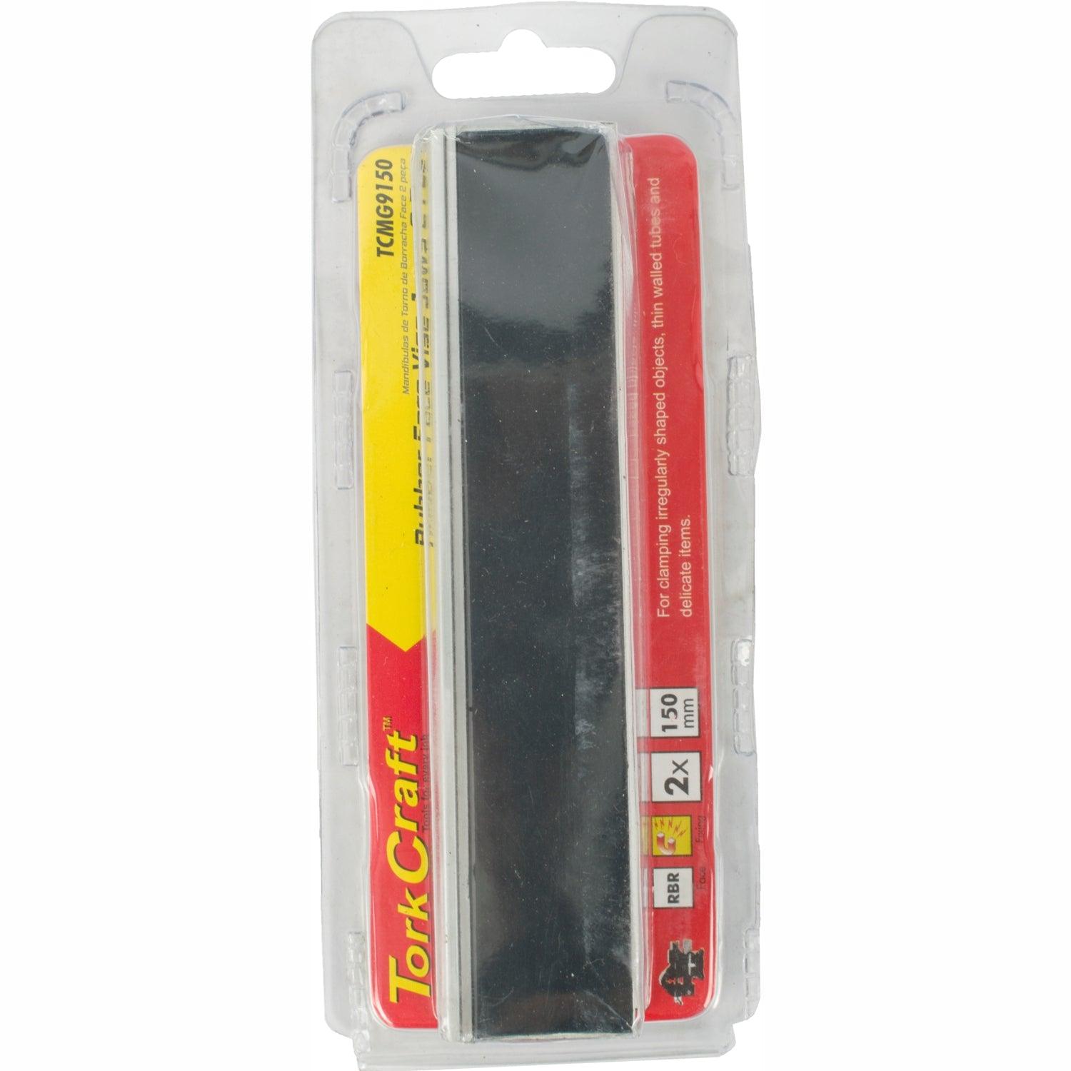 Vice Jaws Magnetic Alum. 150 Mm X 32 Mm 2 Pc Rubber Face - Livestainable.co.za