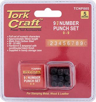 Number Punch Set 5 Mm (0 9 Mm) Black Finish - Livestainable.co.za