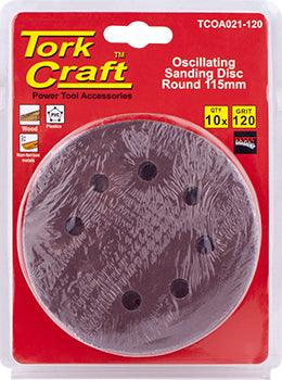 Oscillating Sandpaper A/O 115 Mm 10 Pc Round 120 Grit - Livestainable.co.za