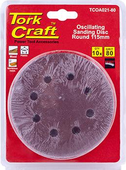 Oscillating Sandpaper A/O 115 Mm 10 Pc Round 80 Grit - Livestainable.co.za