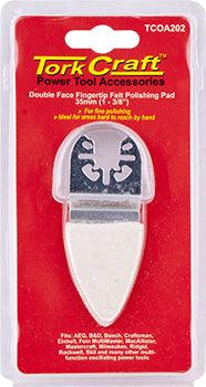 Quick Change Base & Arbor 35 Mm D/F Fingertip Felt Polishing Pad - Livestainable.co.za